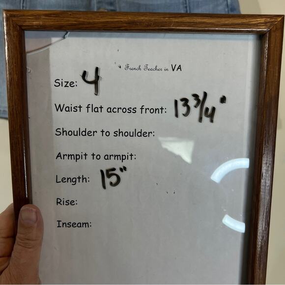 American Eagle Denim Skirt Sz 4 Light Wash High Waisted Button-front A-line - Picture 7 of 7